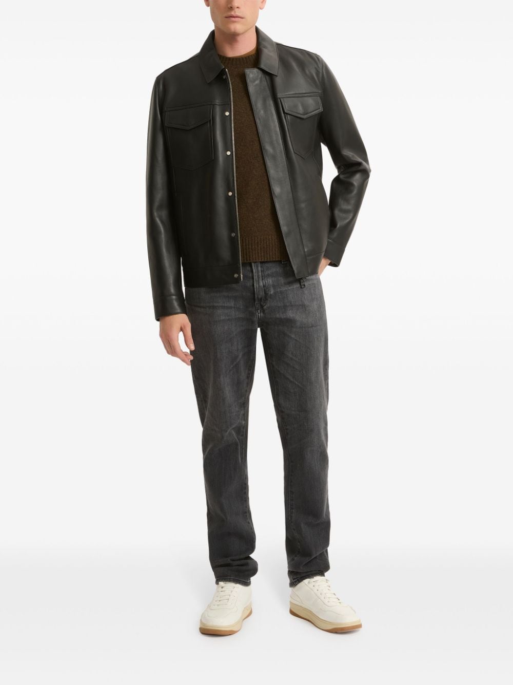 Shop Yves Salomon Four-pocket Jacket In C99