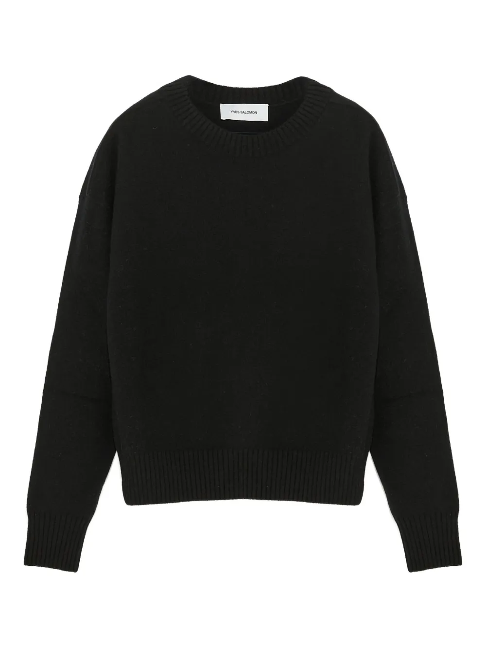 Yves Salomon wool crew-neck sweater | Black | Image 1