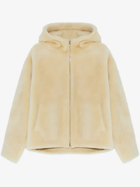 Yves Salomon hooded shearling jacket