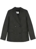 Yves Salomon double breasted blazer - Grey