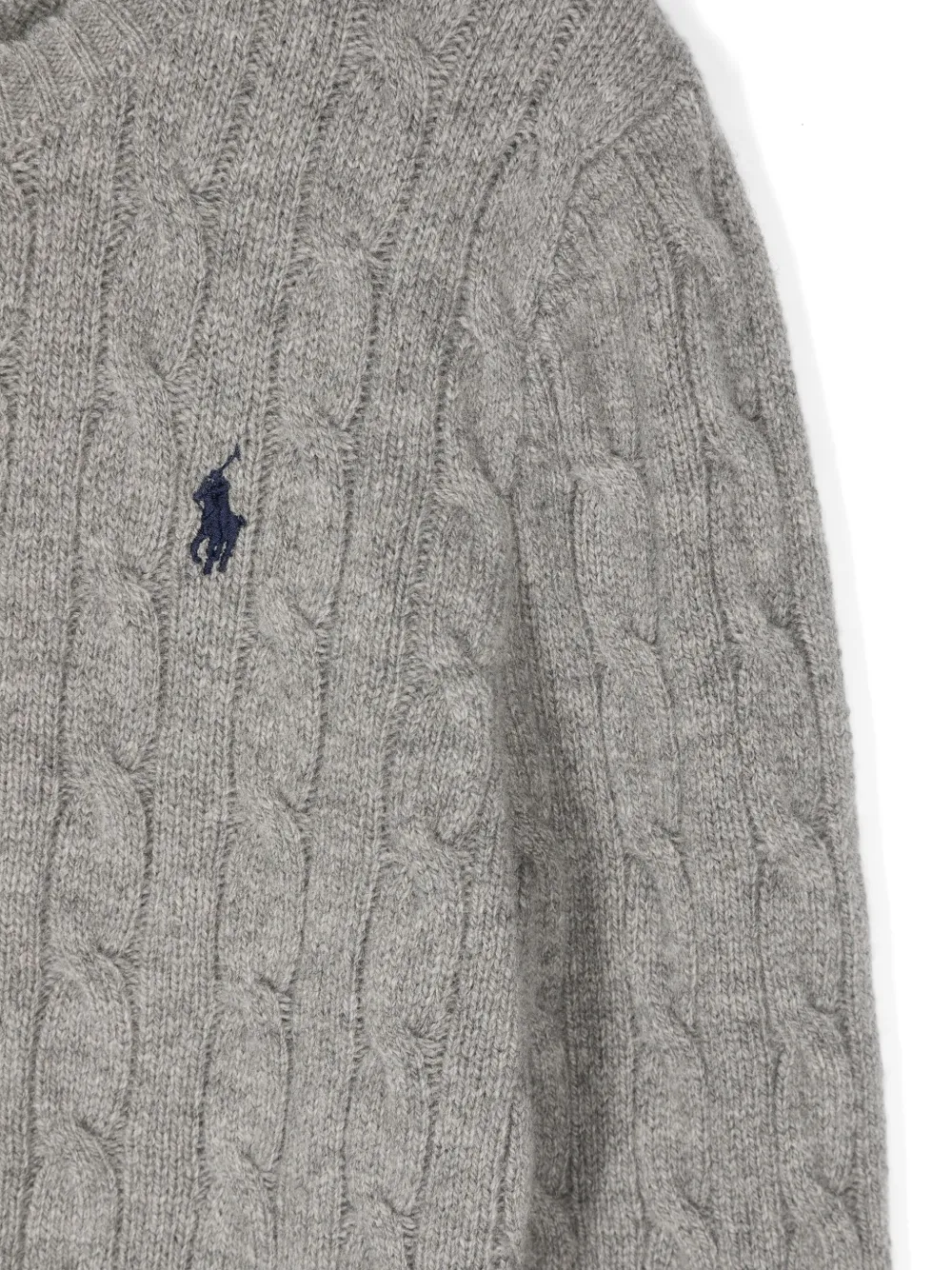 Polo Ralph Lauren Polo Pony-motif Knitted Sweater In Grey