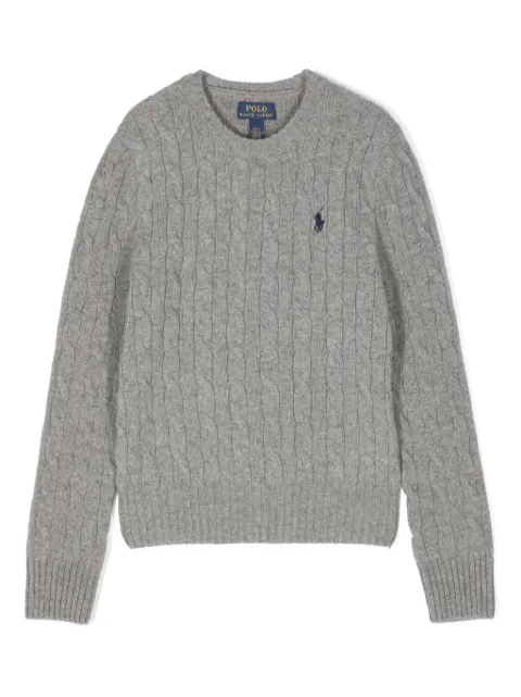 POLO RALPH LAUREN KIDS Polo Pony-motif knitted sweater