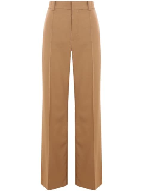 Chloé wool grain-de-poudre wide-leg trousers