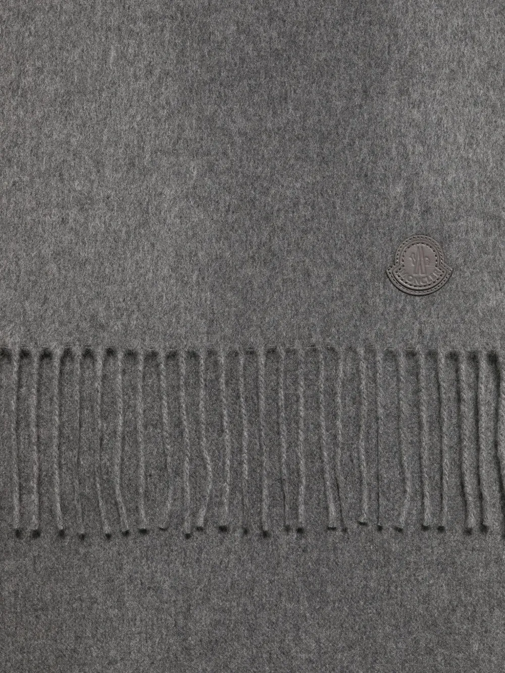 Moncler Kasjmier sjaal met franje - Grijs