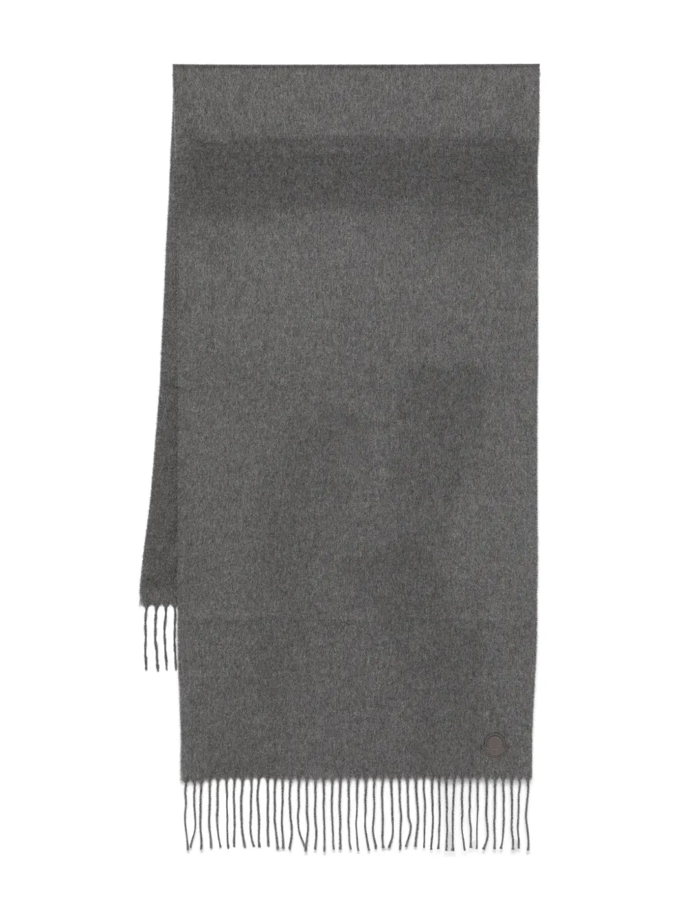Moncler fringed cashmere scarf | Grey | Image 1