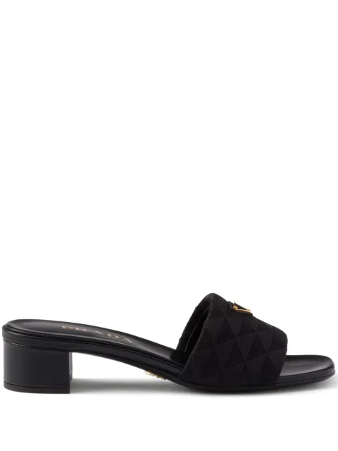 Prada embroidered sandals