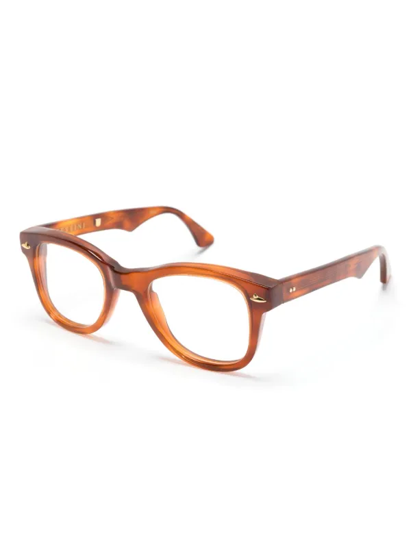 Sestini Eyewear Tortoiseshell round-frame Glasses Brown