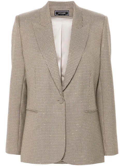 STYLAND houndstooth blazer