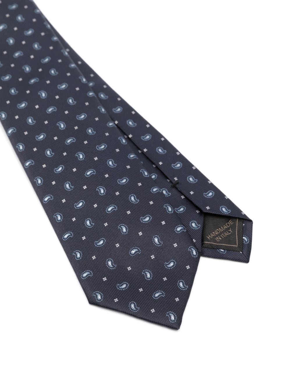 Brioni Stropdas met paisley-print - Blauw