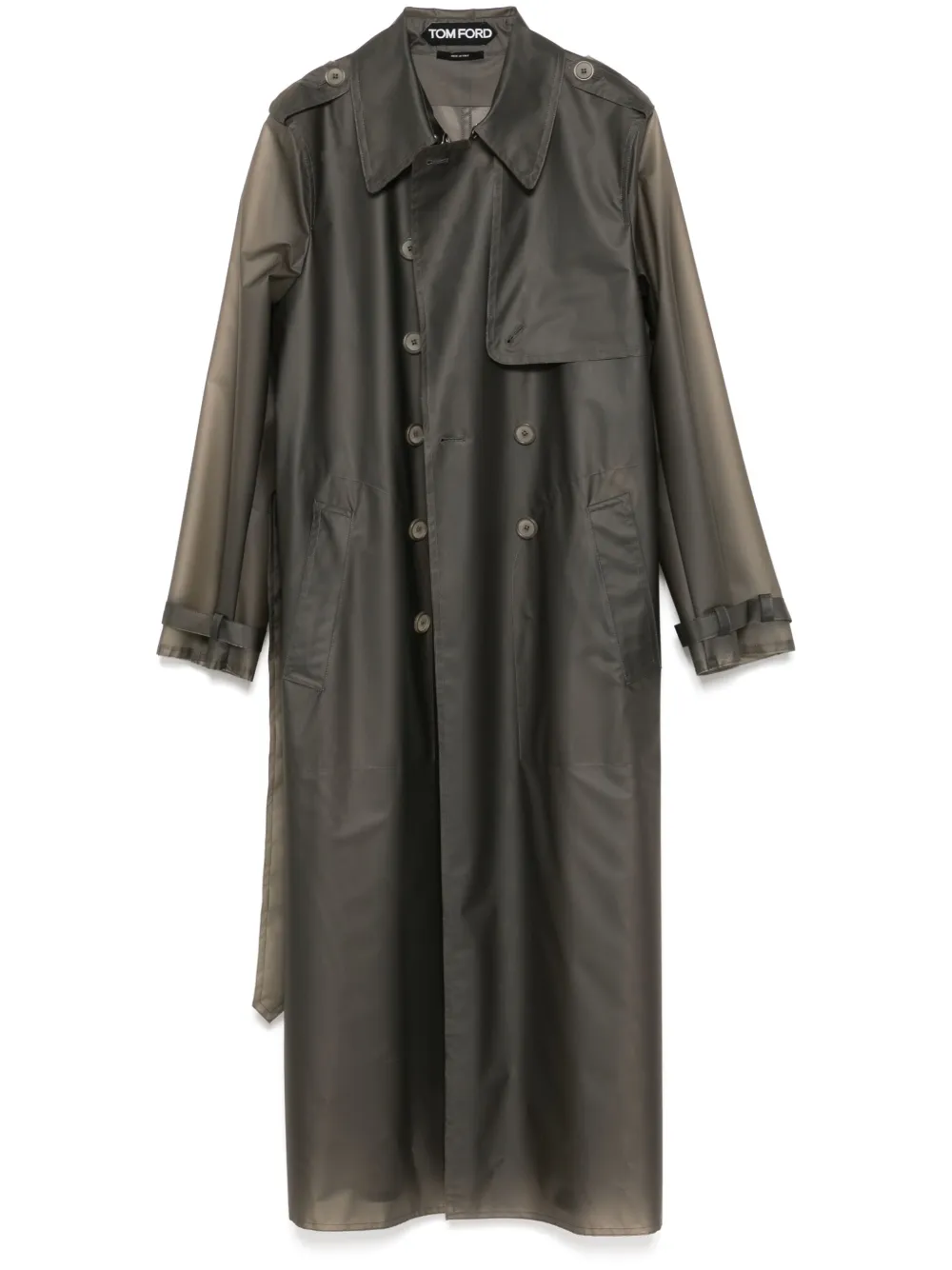 TOM FORD Technische trenchcoat Grijs