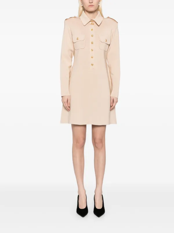 TOM FORD Ribbed Mini Dress | Neutrals | FARFETCH