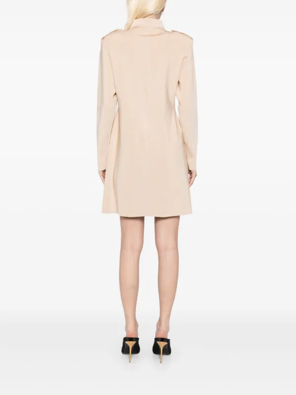 TOM FORD Ribbed Mini Dress | Neutrals | FARFETCH