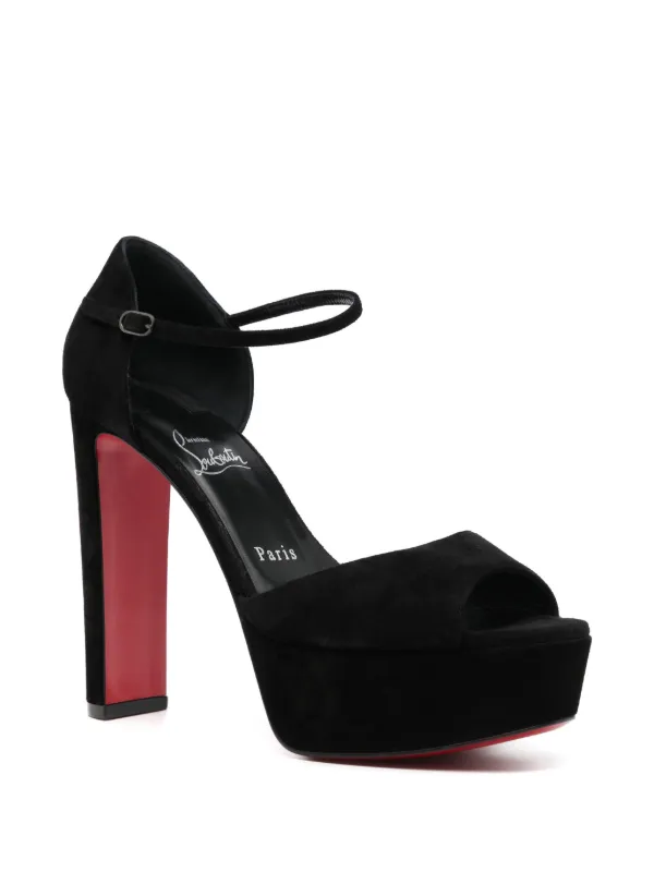 Christian Louboutin 130mm Strappy Platform Sandals Black