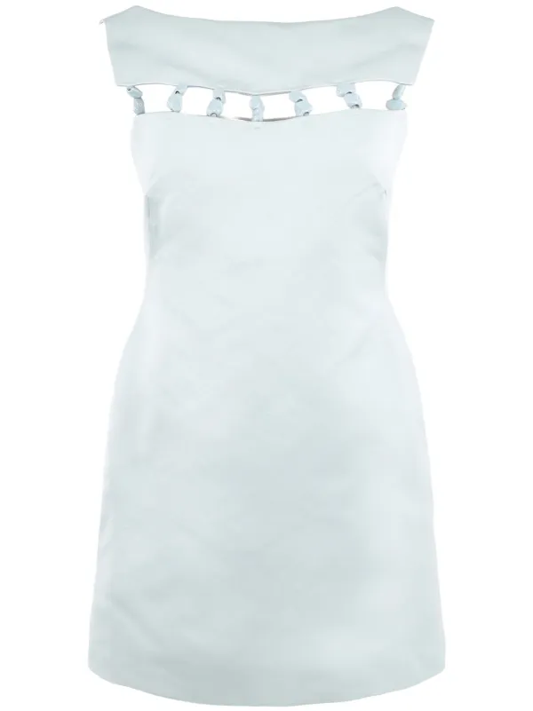 demet ozdemir blue dress Cult Gaia Blue Mini Dress (size 0-4) – gather main image 0