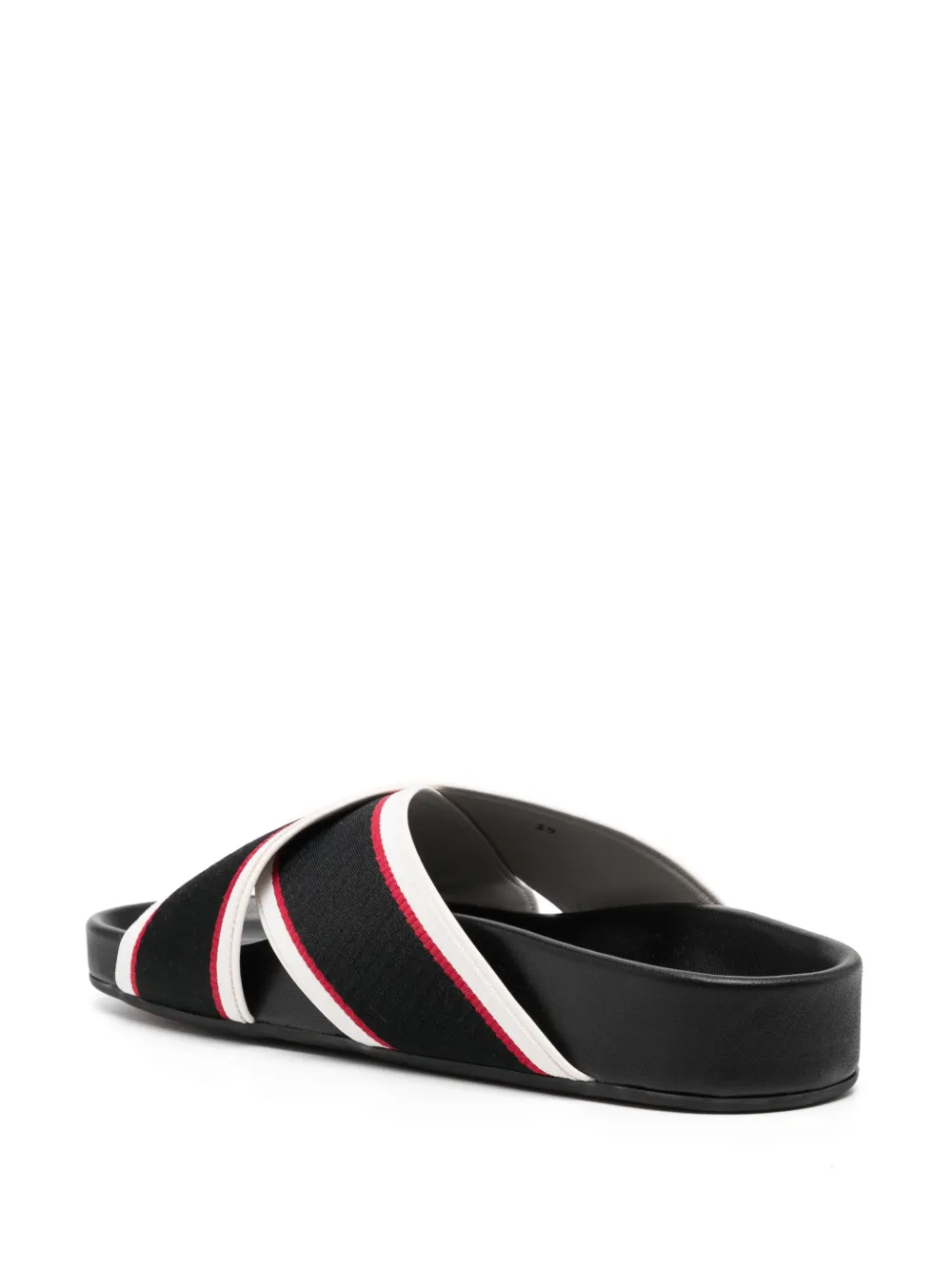 Christian Louboutin Hot Cross Bizz Slides | Black | FARFETCH