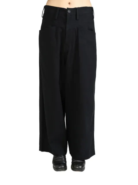 Yohji Yamamoto cotton straight-leg trousers