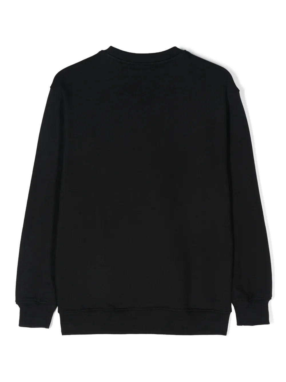 MSGM Kids logo-print cotton sweatshirt - Zwart