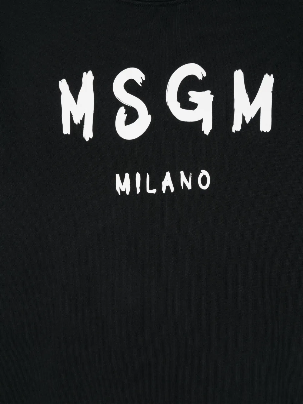 MSGM Kids Katoenen sweater met logoprint Zwart