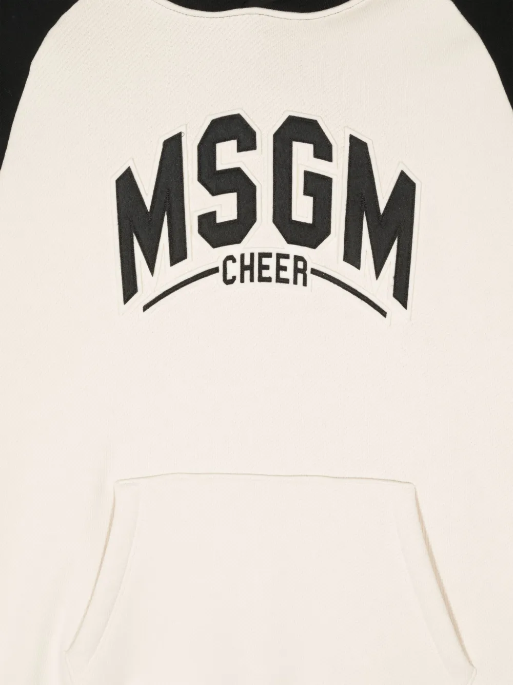 MSGM Kids Hoodie met logopatch Beige