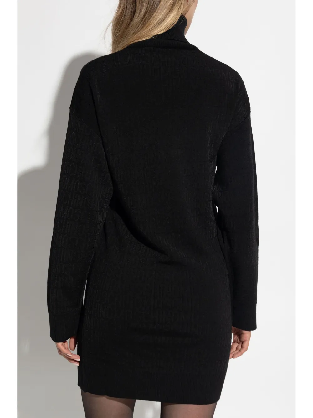 Moschino Jurk met hoge hals Zwart