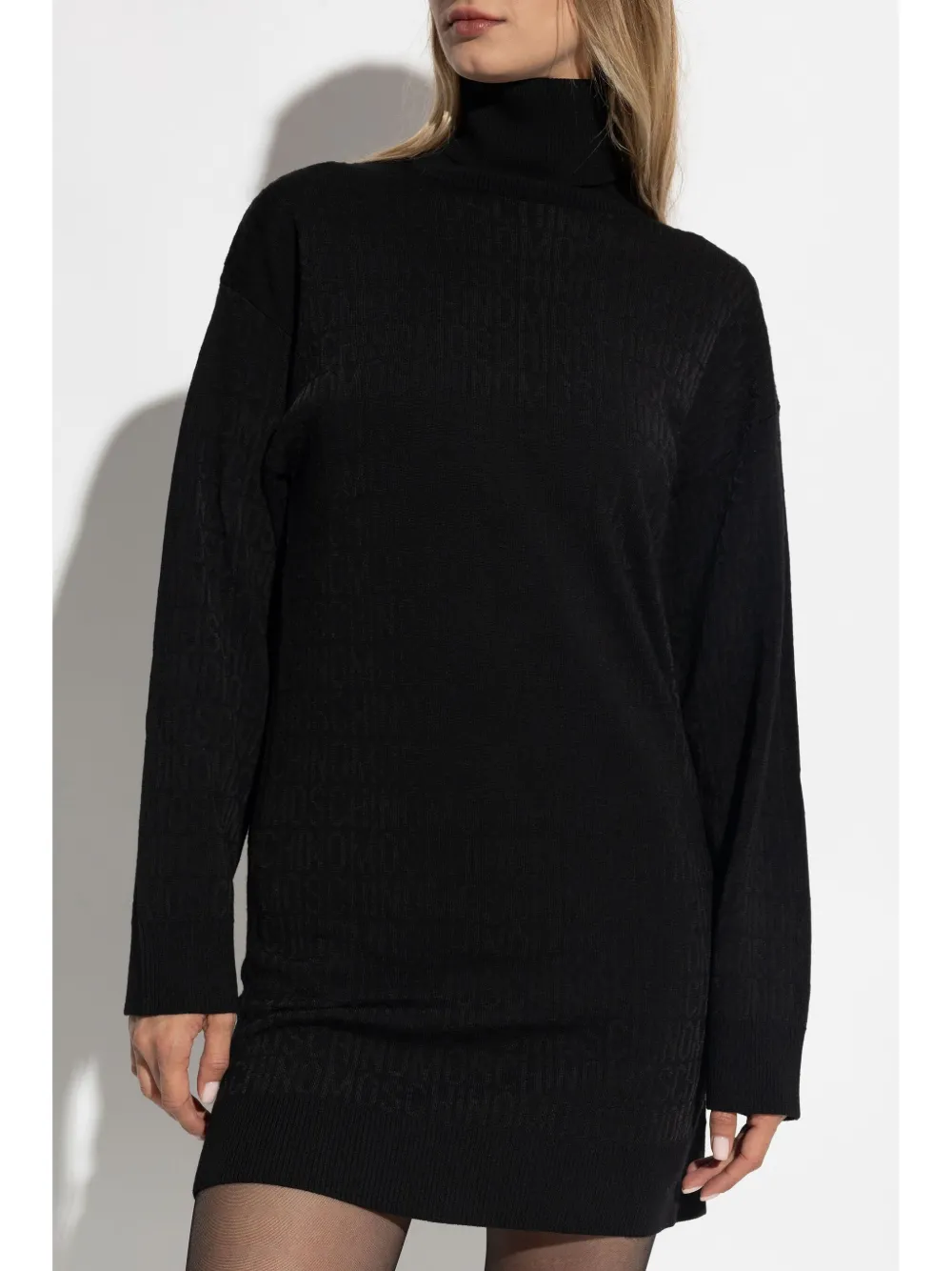 Moschino Jurk met hoge hals Zwart