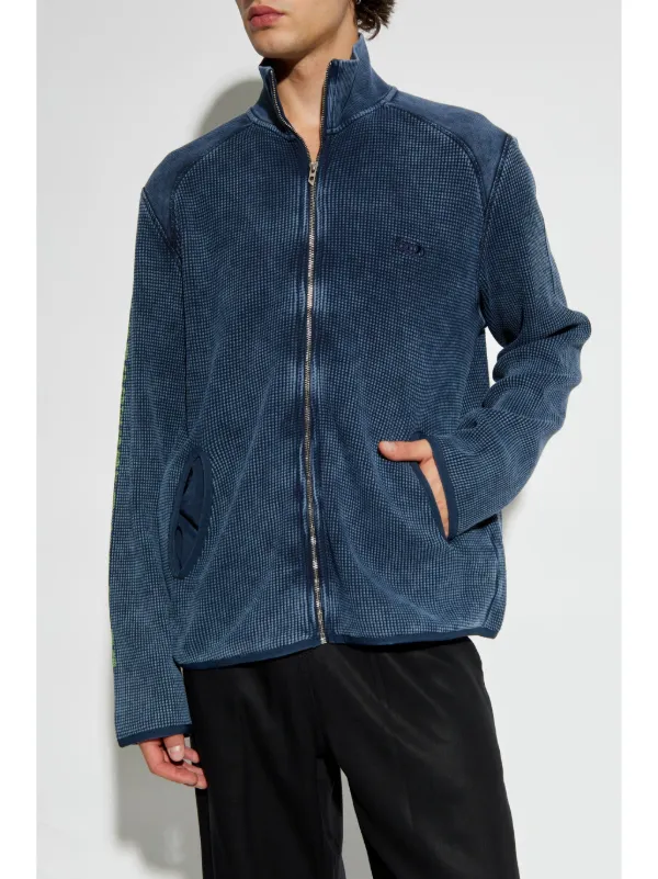 Diesel S-Wafcool-Zip-LS Sweatshirt | Blue | FARFETCH EG