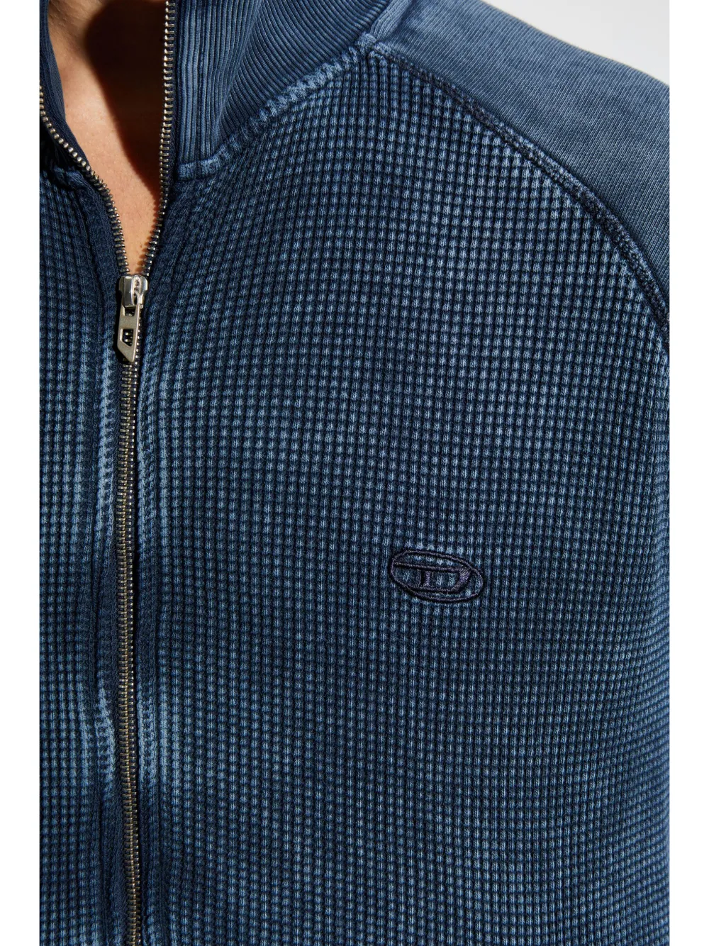 Diesel S-Wafcool-Zip-LS sweater Blauw