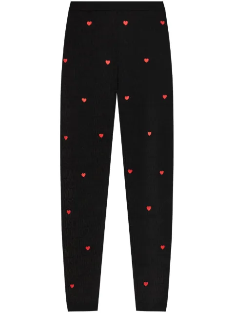 Moschino logo-jacquard leggings