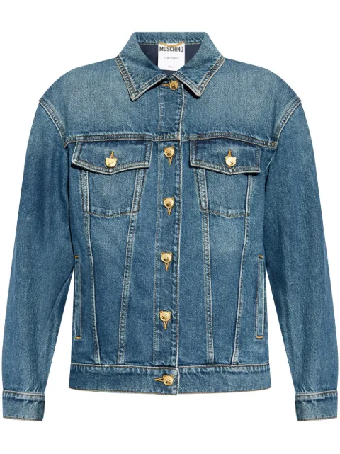 Moschino Bear-motif denim jacket 