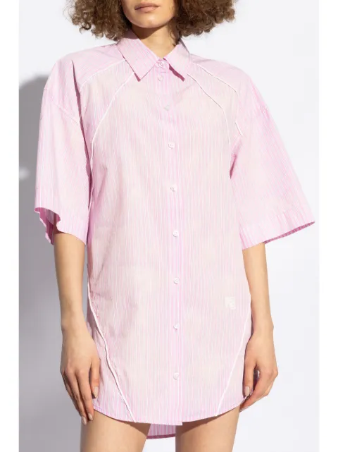 Alexander Wang logo-embroidered t-shirt dress 4WC3246272685A - 2