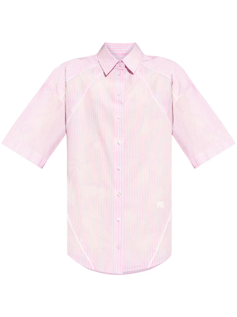 Alexander Wang vestido estilo playera con logo bordado | rosado | Image 1