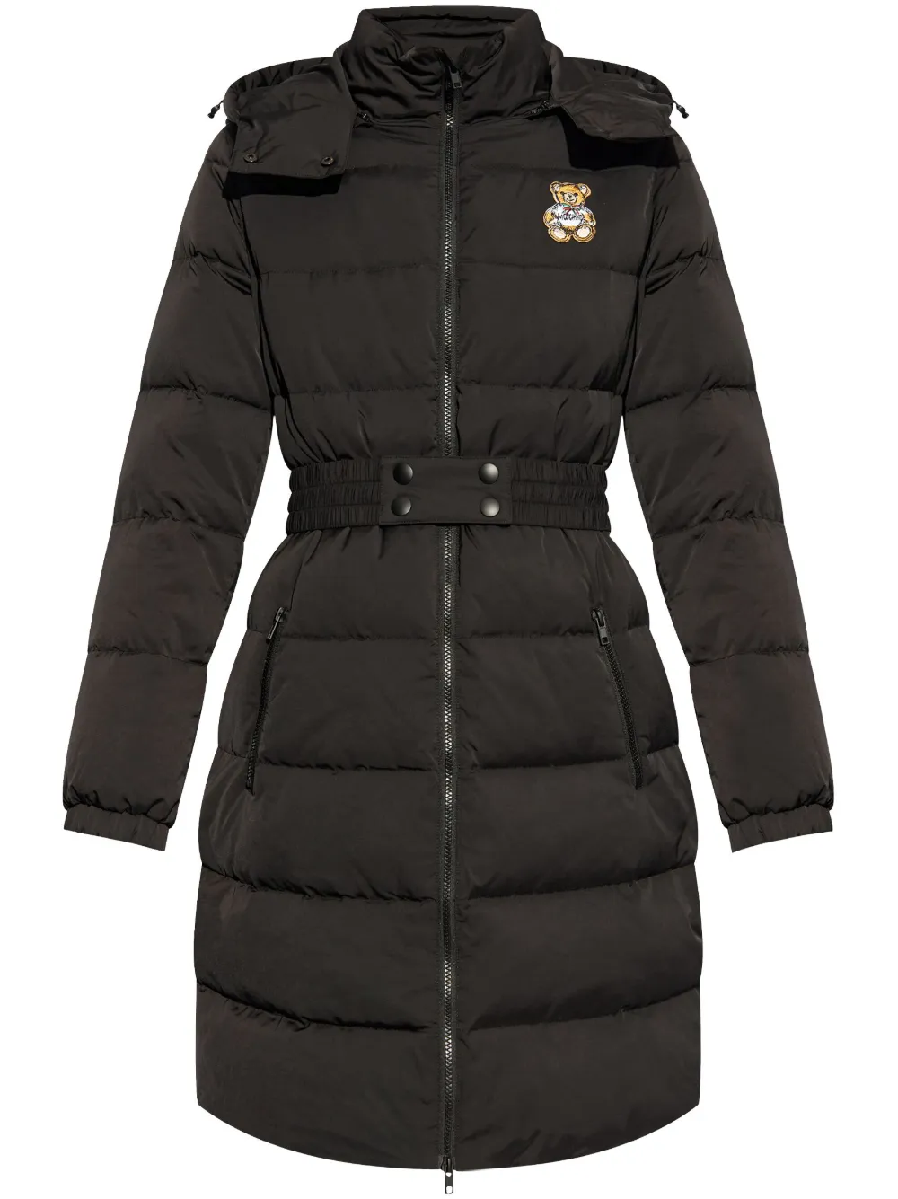 Moschino Jas met logopatch Zwart
