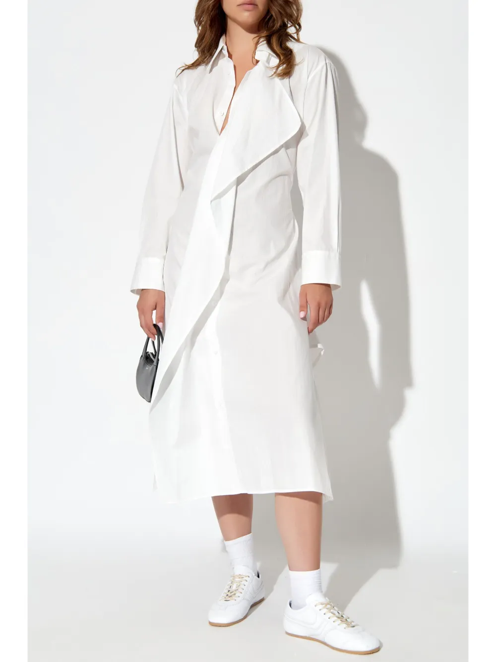 Yohji Yamamoto Jurk met gekruiste bandjes - Wit