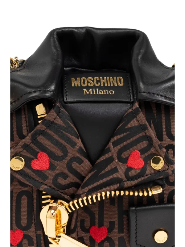 Moschino Bolso De Hombro Logo Marron FARFETCH ES