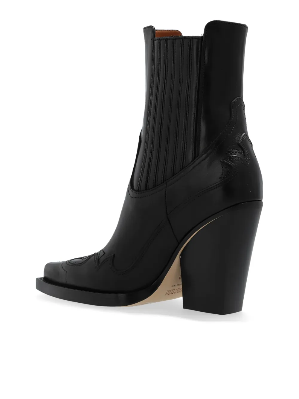 Paris Texas 110mm Dallas cowboy boots Black