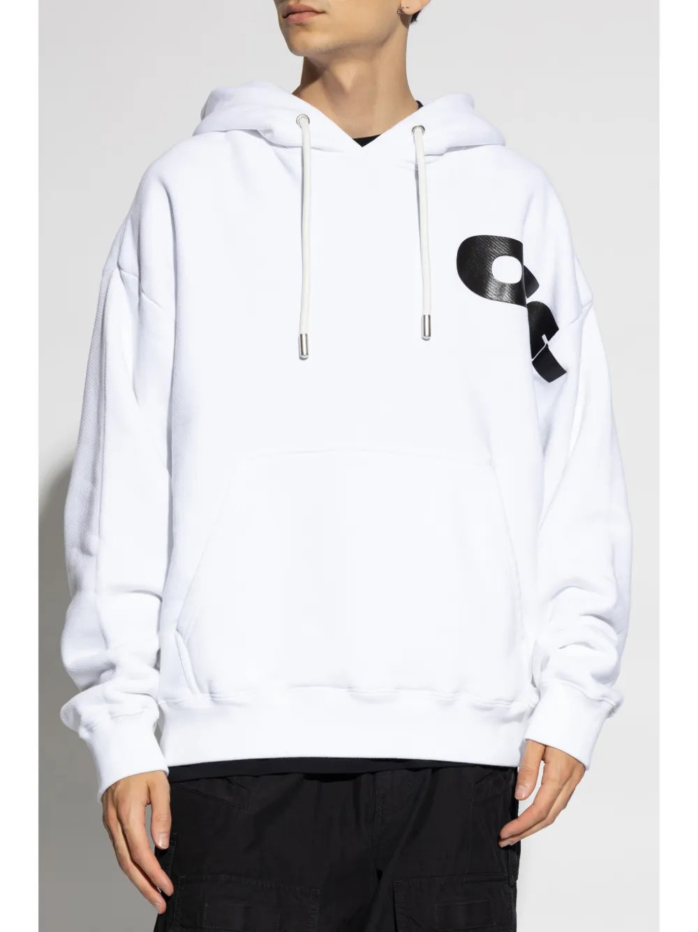Off-White Hoodie met logo Wit