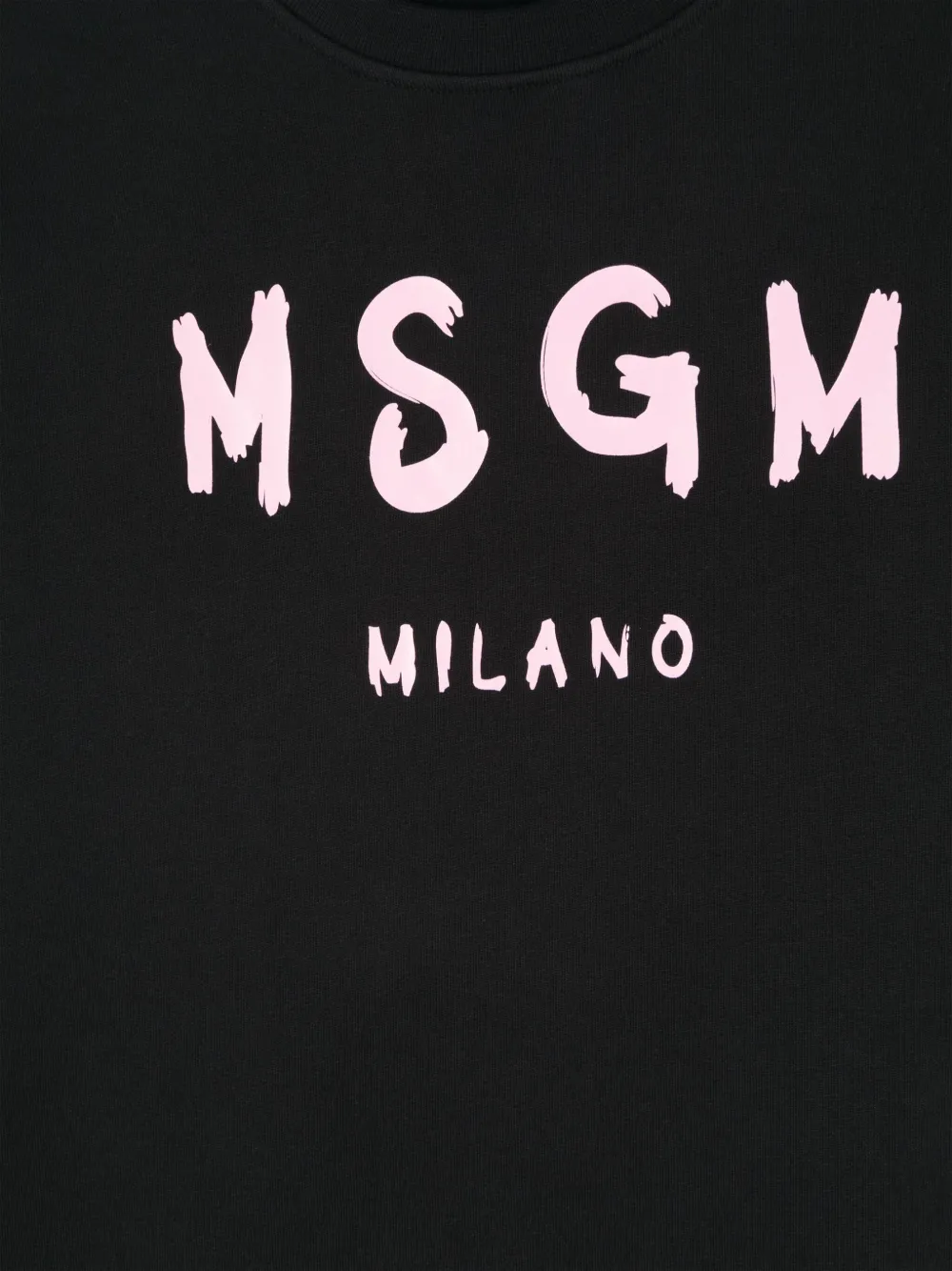 MSGM Kids Katoenen sweater met logoprint Zwart