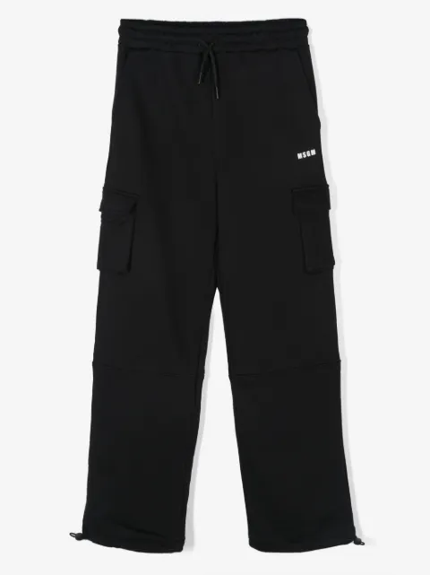 MSGM Kids logo-print track pants