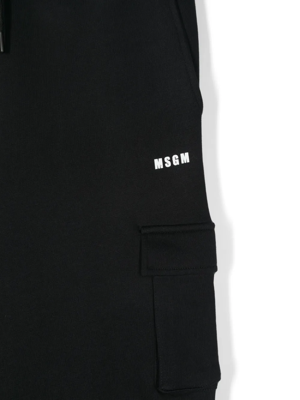 MSGM Kids Trainingsbroek met logoprint Zwart