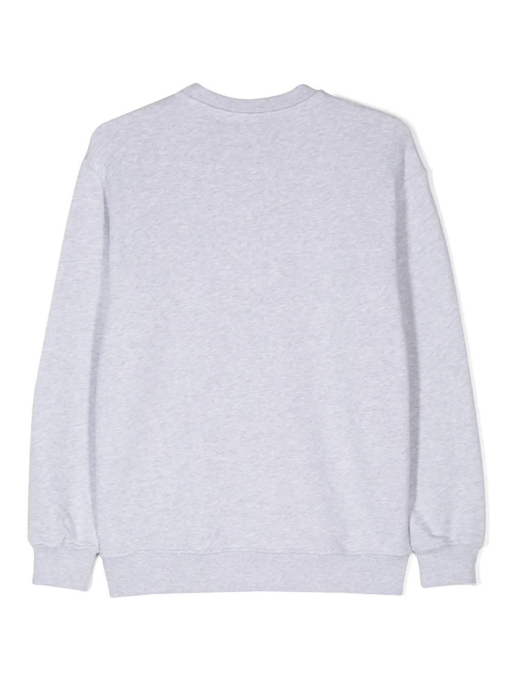 msgmkids MSGM Kids Katoenen sweater met logoprint - Grijs