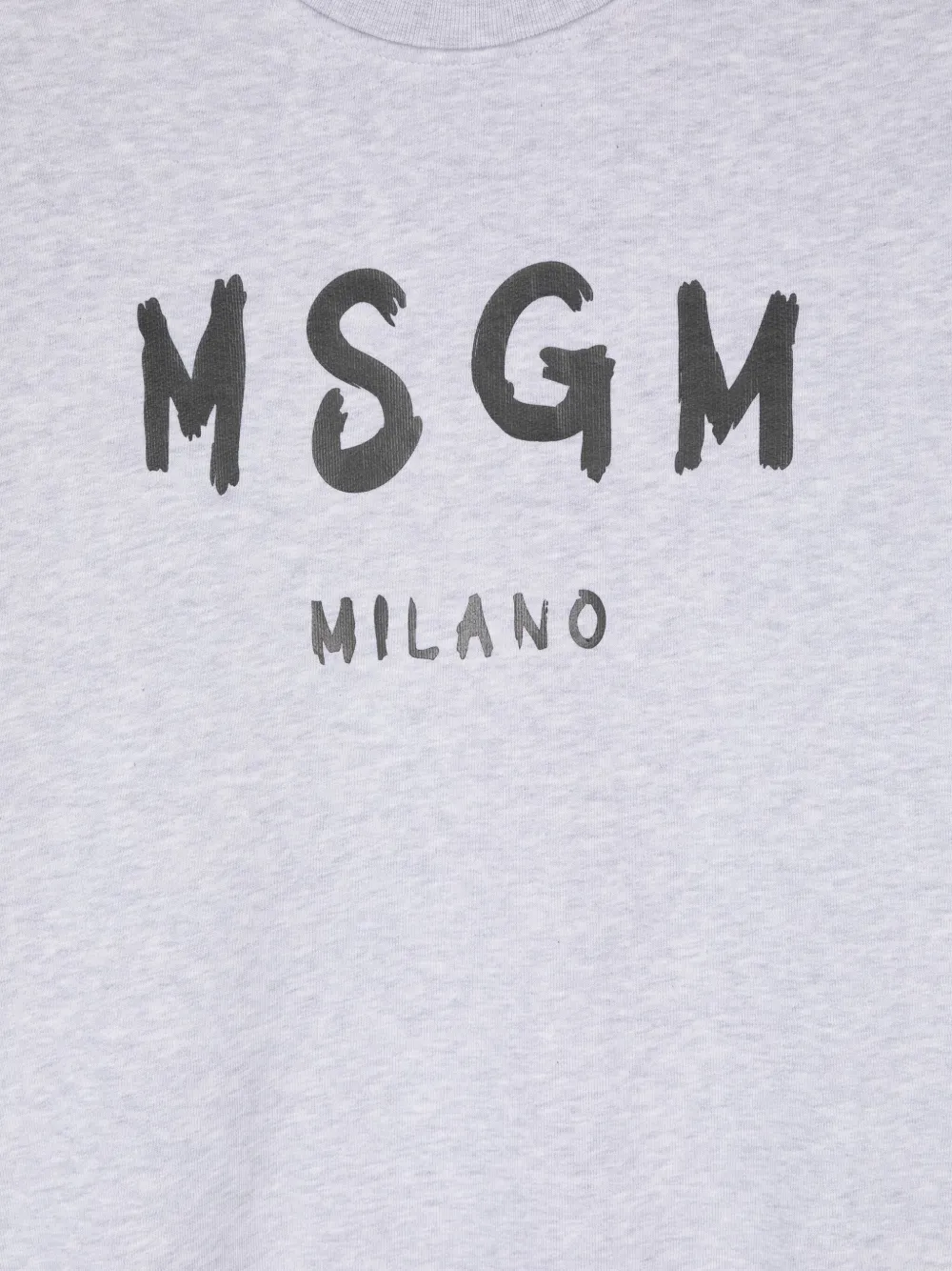 MSGM Kids Katoenen sweater met logoprint Grijs