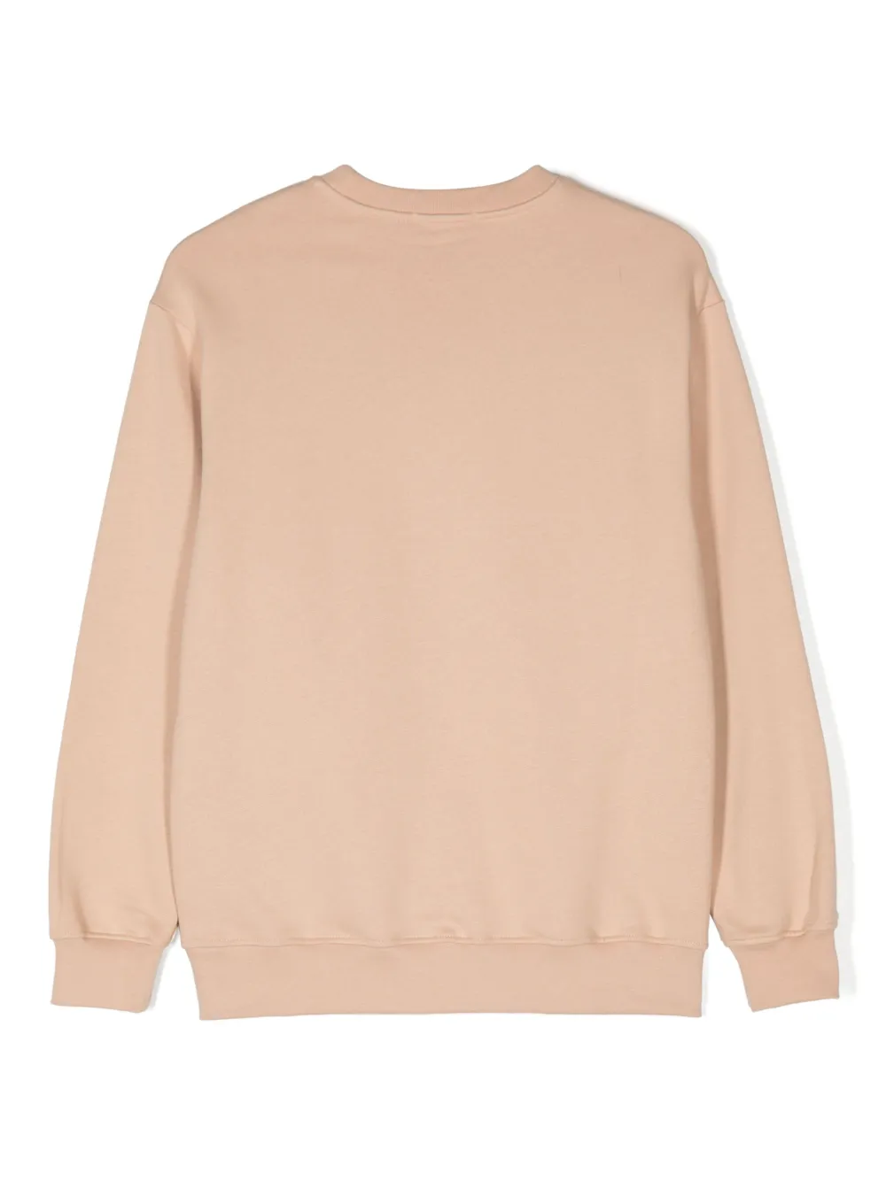 MSGM Kids logo-print cotton sweatshirt - Beige