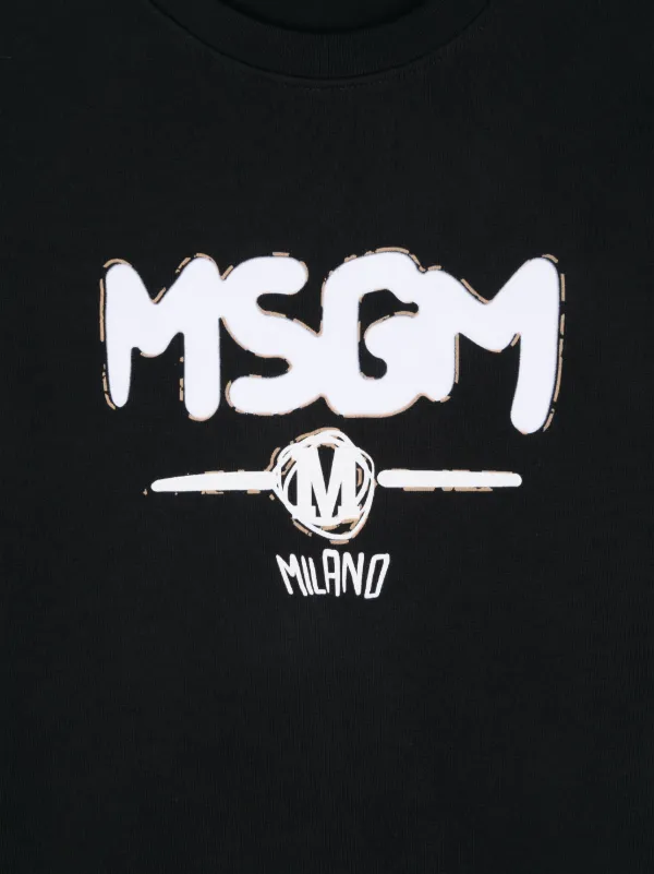 ★MSGM★ 21SS Men's Cartoon Logo Sweatshirt (3040MM100_21709 MSGM Kids logo-print Cotton Sweatshirt | Black | FARFETCH