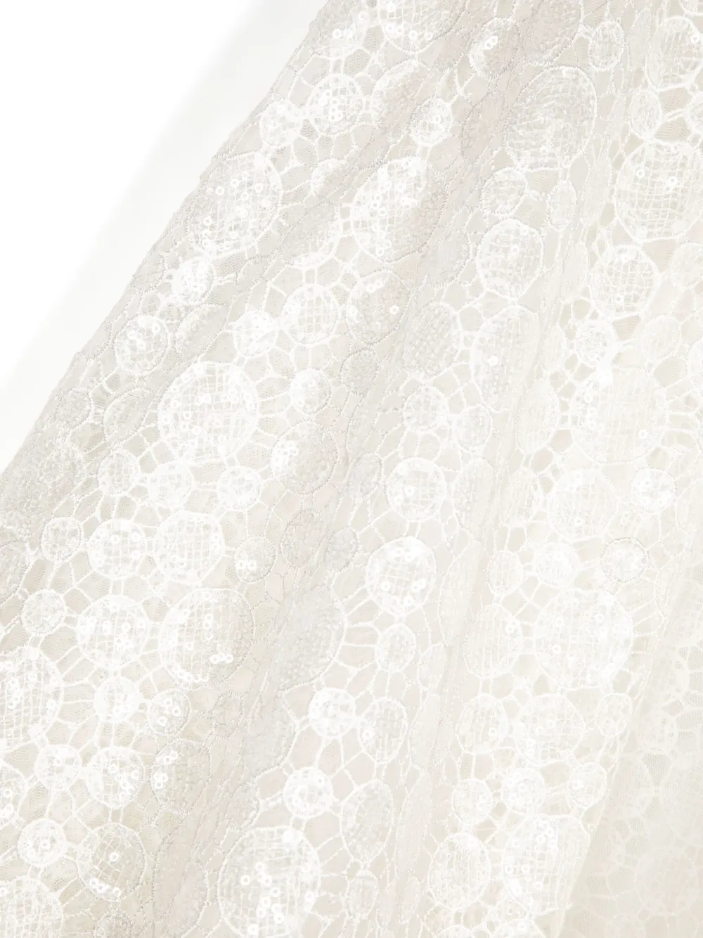 SHATHA ESSA MIDI-LENGTH LACE HOODED CAPE 