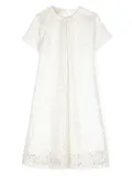 Shatha Essa Kids guipure lace A-line dress - White