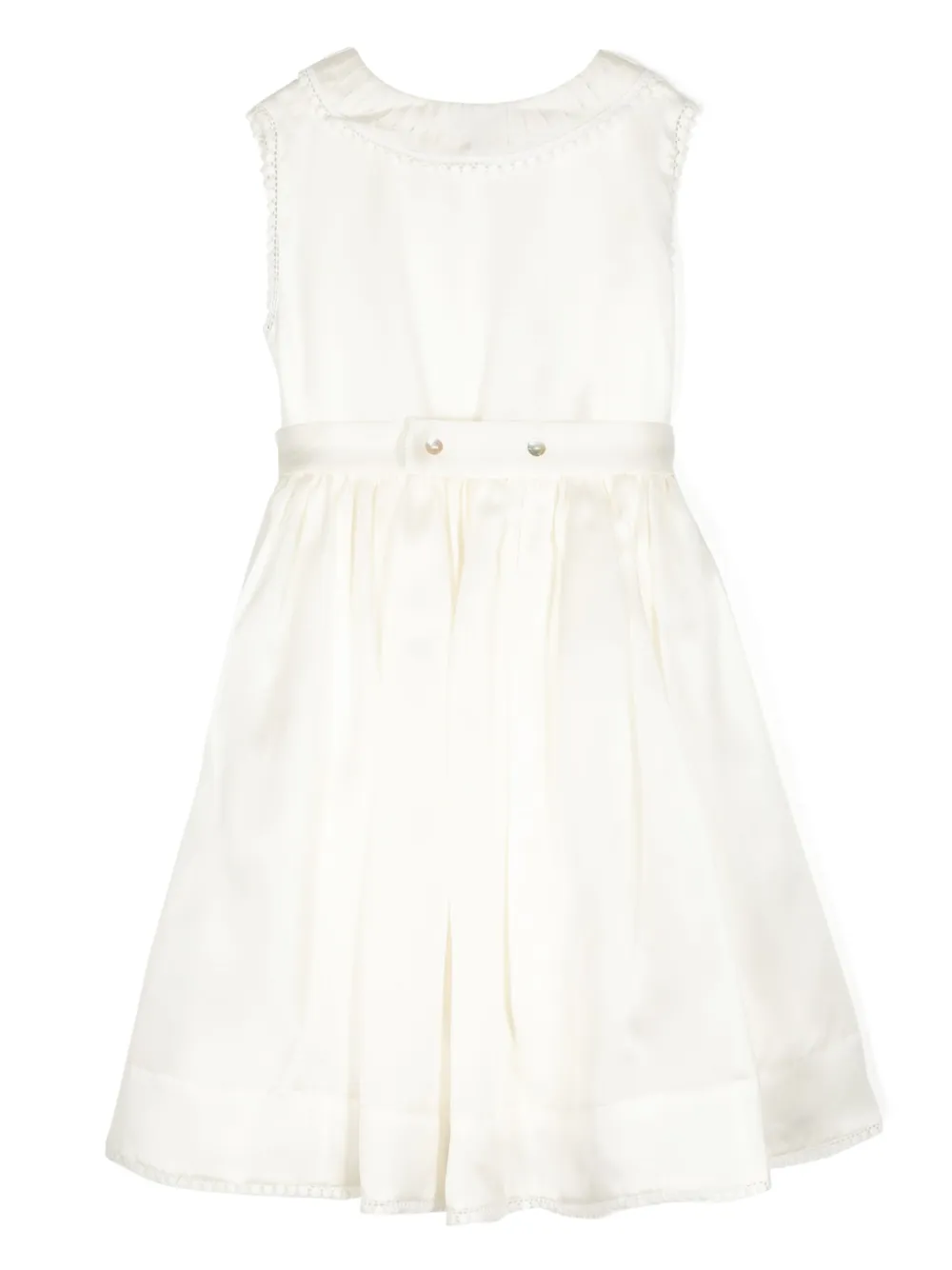 SHATHA ESSA PINTUCKS DETAIL A-LINE DRESS 