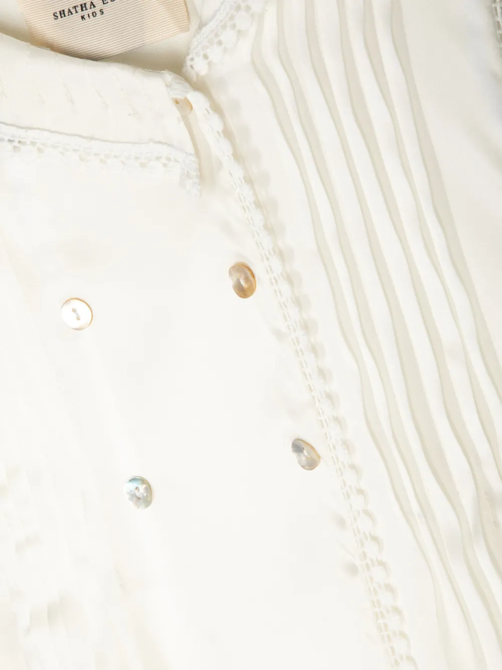 SHATHA ESSA PINTUCKS DETAIL A-LINE DRESS 