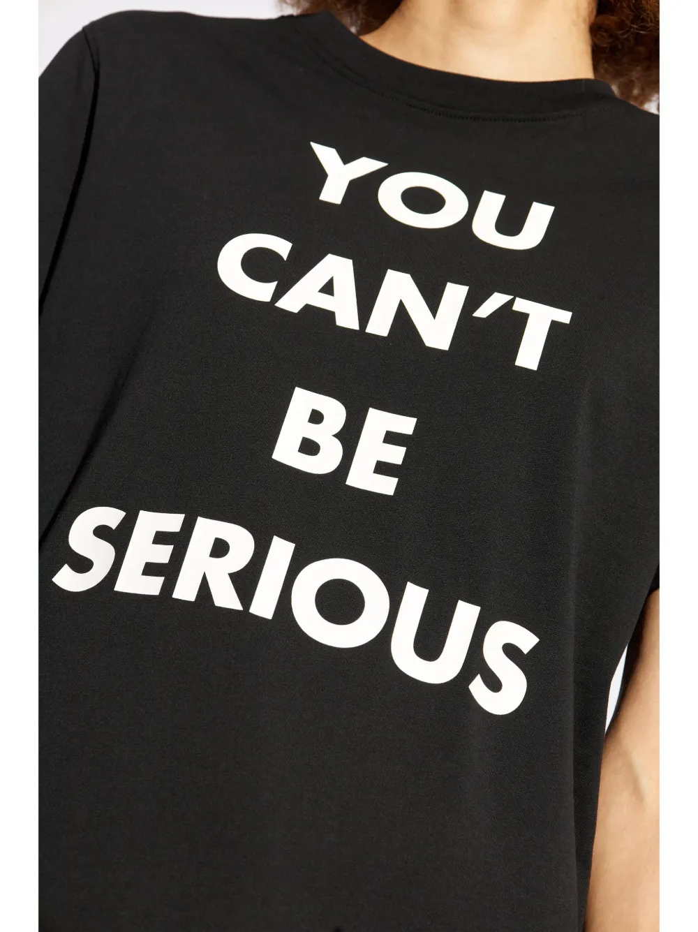 Shop Moschino Graphic-print T-shirt In Black