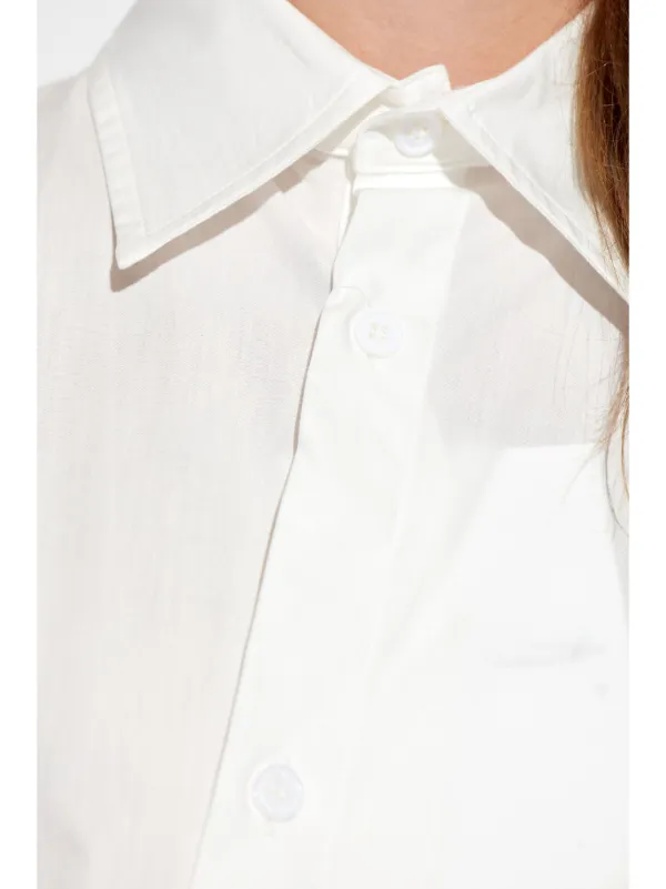 Yohji Yamamoto Asymmetric Shirt | White | FARFETCH