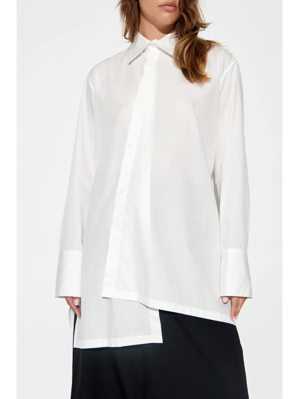 Yohji Yamamoto Asymmetrische blouse Wit